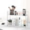2-Tier Spice Rack for Countertop, Kitchen Storage Organizer Shelf Counter Shelf Under Sink Cabinet Organizer for Kitchen Bathroom Office